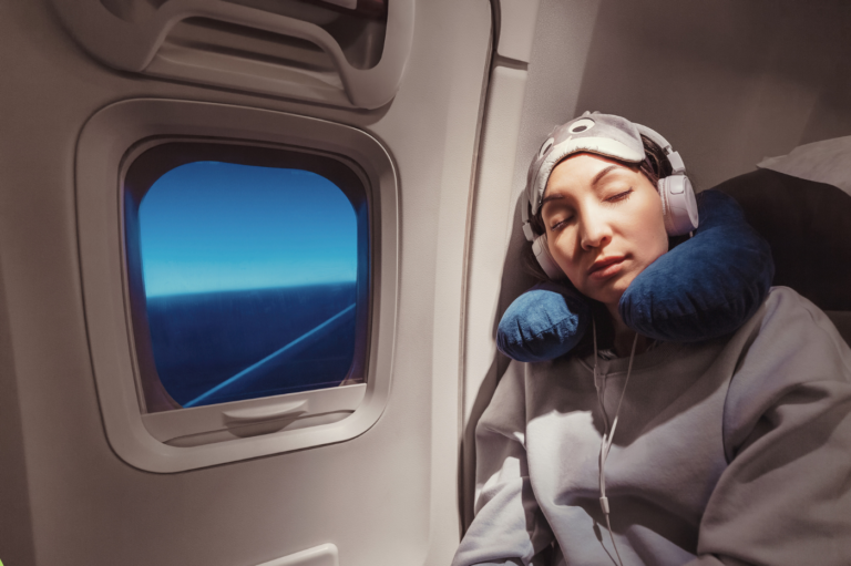 How to reduce jetlag for long flight to England for vacation